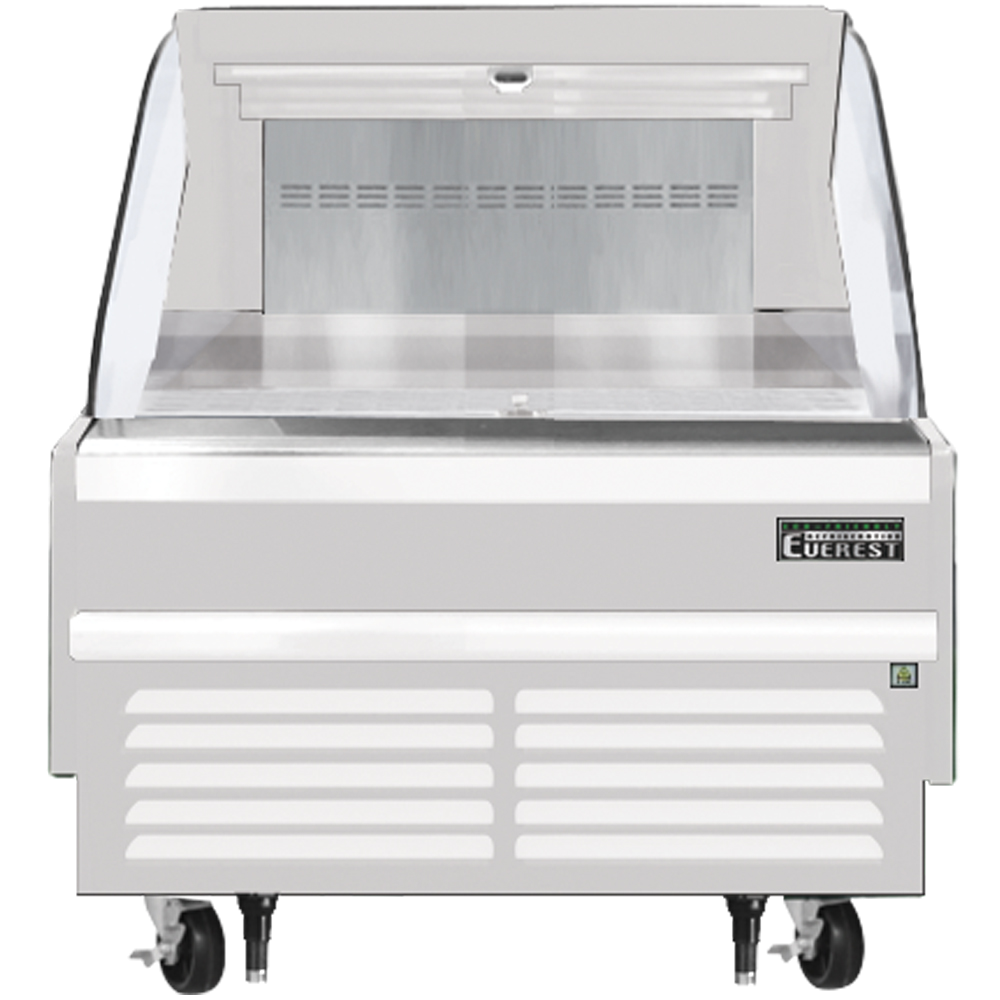 Everest Refrigeration EOMH-36-W-35-S Horizontal Open Air Merchandiser - White Exterior