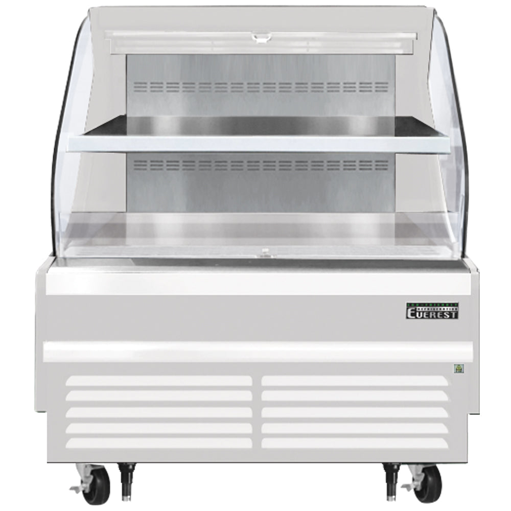 Everest Refrigeration EOMH-48-W-35-T Horizontal Open Air Merchandiser - White Exterior