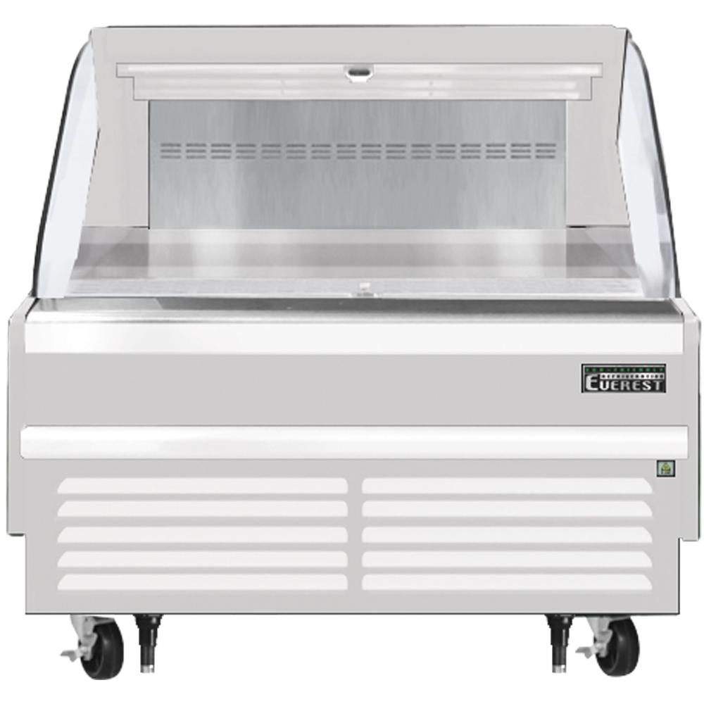 Everest Refrigeration EOMH-48-W-35-S Horizontal Open Air Merchandiser - White Exterior