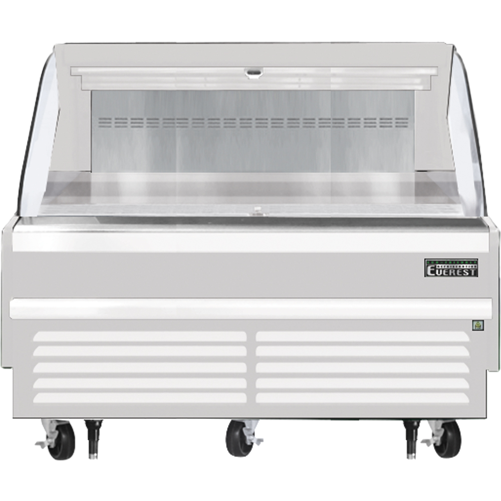 Everest Refrigeration EOMH-60-W-35-S Horizontal Open Air Merchandiser - White Exterior