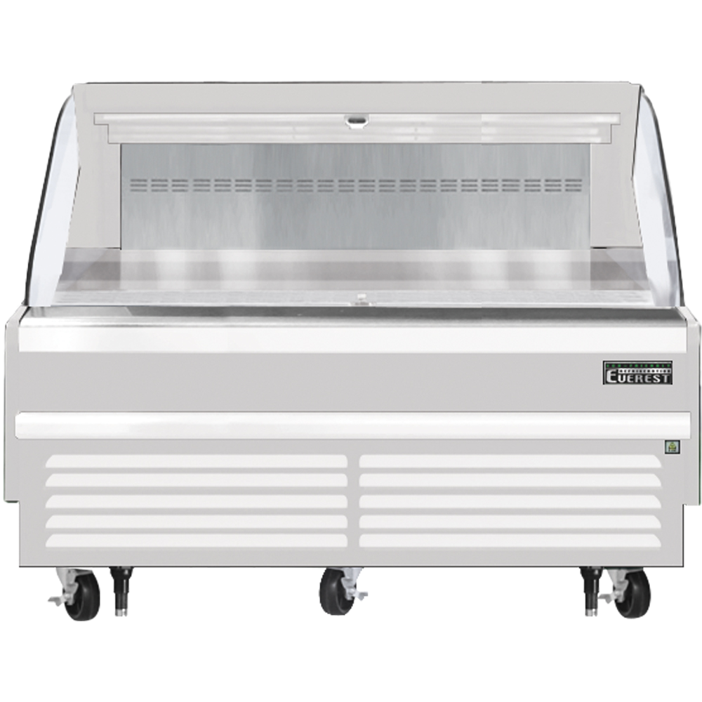 Everest Refrigeration EOMH-72-W-35-S Horizontal Open Air Merchandiser - White Exterior