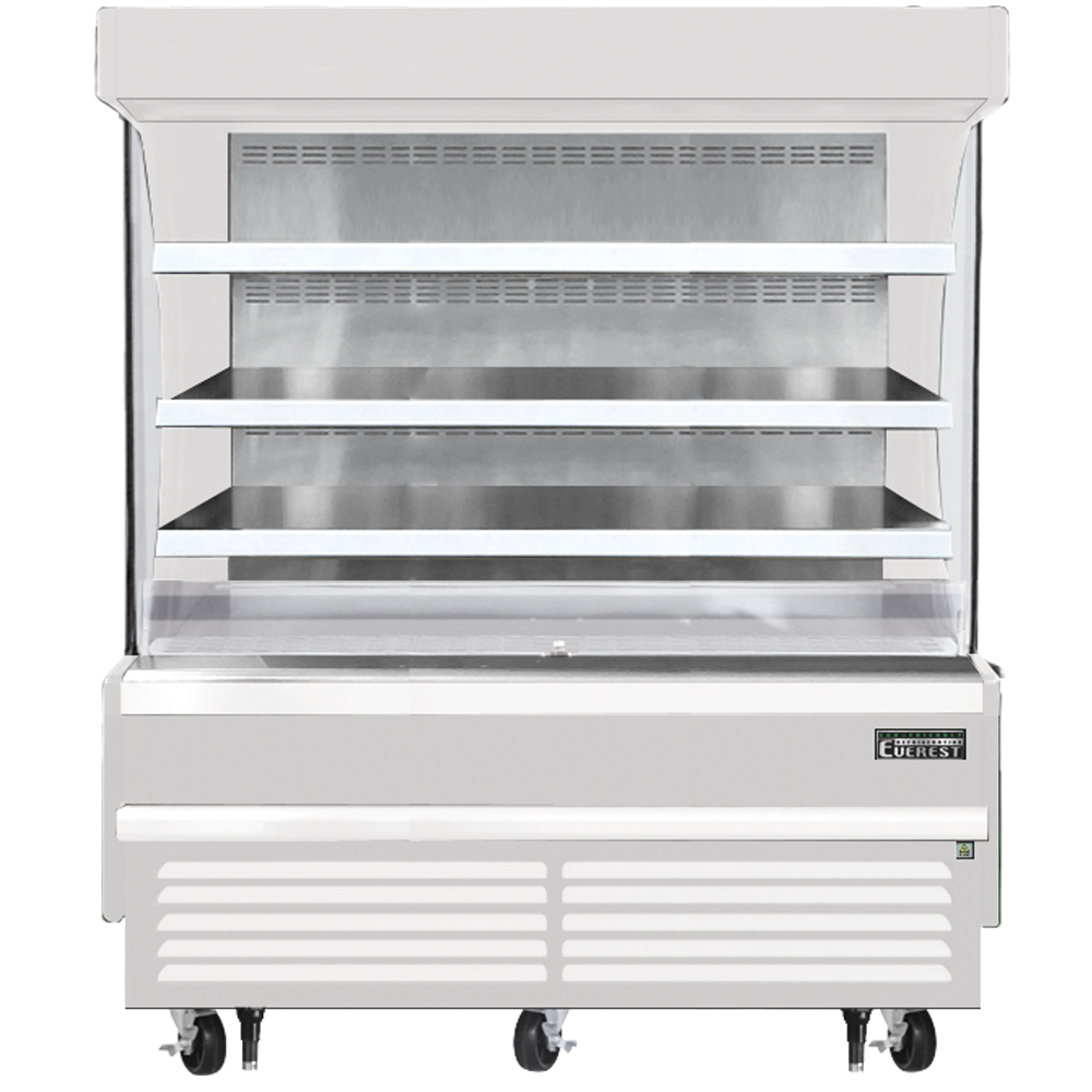 Everest Refrigeration EOMV-60-W-28-S Vertical Open Air Merchandiser - White Exterior