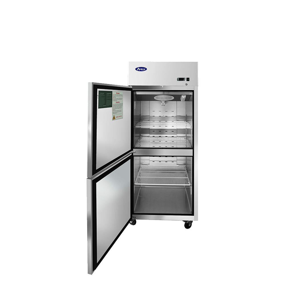 Atosa MBF8007GRL Top Mount (2) Divided Door Freezer Left Hinged