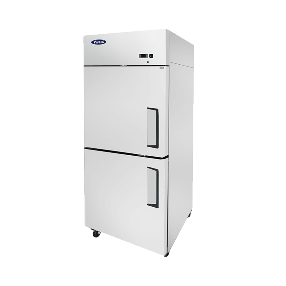 Atosa MBF8007GRL Top Mount (2) Divided Door Freezer Left Hinged