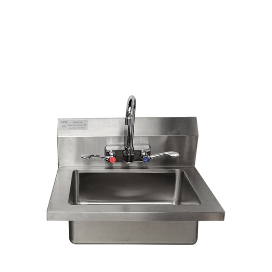 Atosa MRS-HS-18 (W) Hand Sink with Wrist Blade Handle with 8'' Backsplash