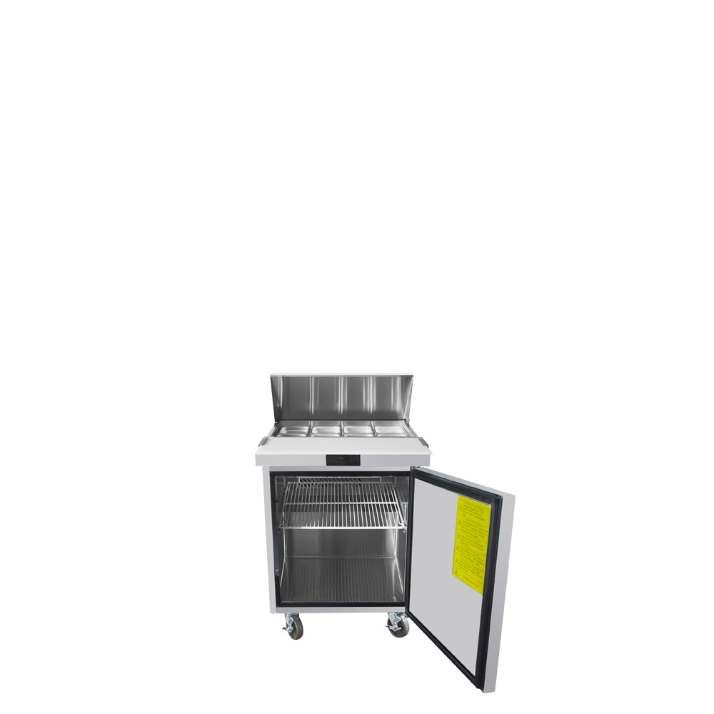 Atosa MSF8301GR 27'' Sandwich Prep. Table with 8 S/S Pans
