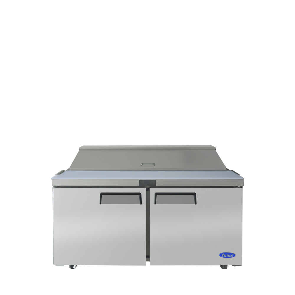Atosa MSF8303GR 60'' Sandwich Prep. Table with 16 S/S Pans