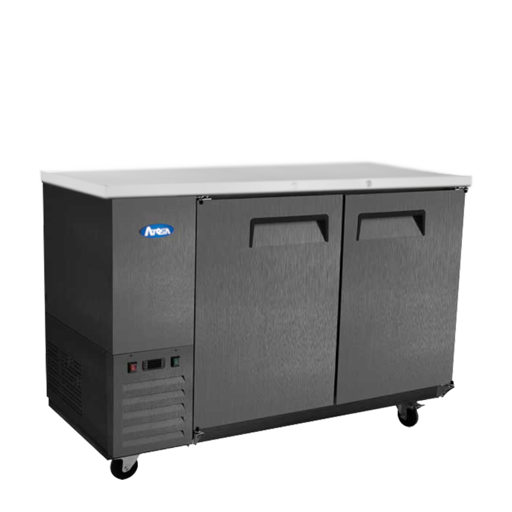 Atosa SBB59GRAUS2 59" Back Bar Cooler Shallow Depth (Black Exterior)