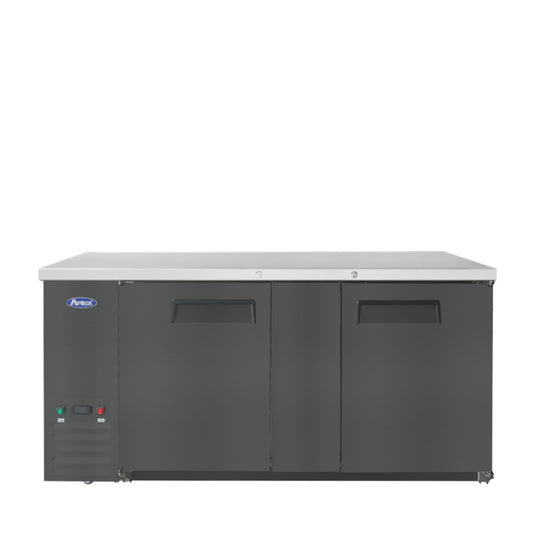 Atosa SBB69GRAUS2 69" Back Bar Cooler Shallow Depth (Black Exterior)