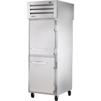 True STG1FPT-2HS-2HS Pass-Thru Solid Half Front/Solid Half Rear Swing Doors Freezer