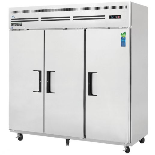 Everest Refrigeration ESR3 3 Door Refrigerator, 75"