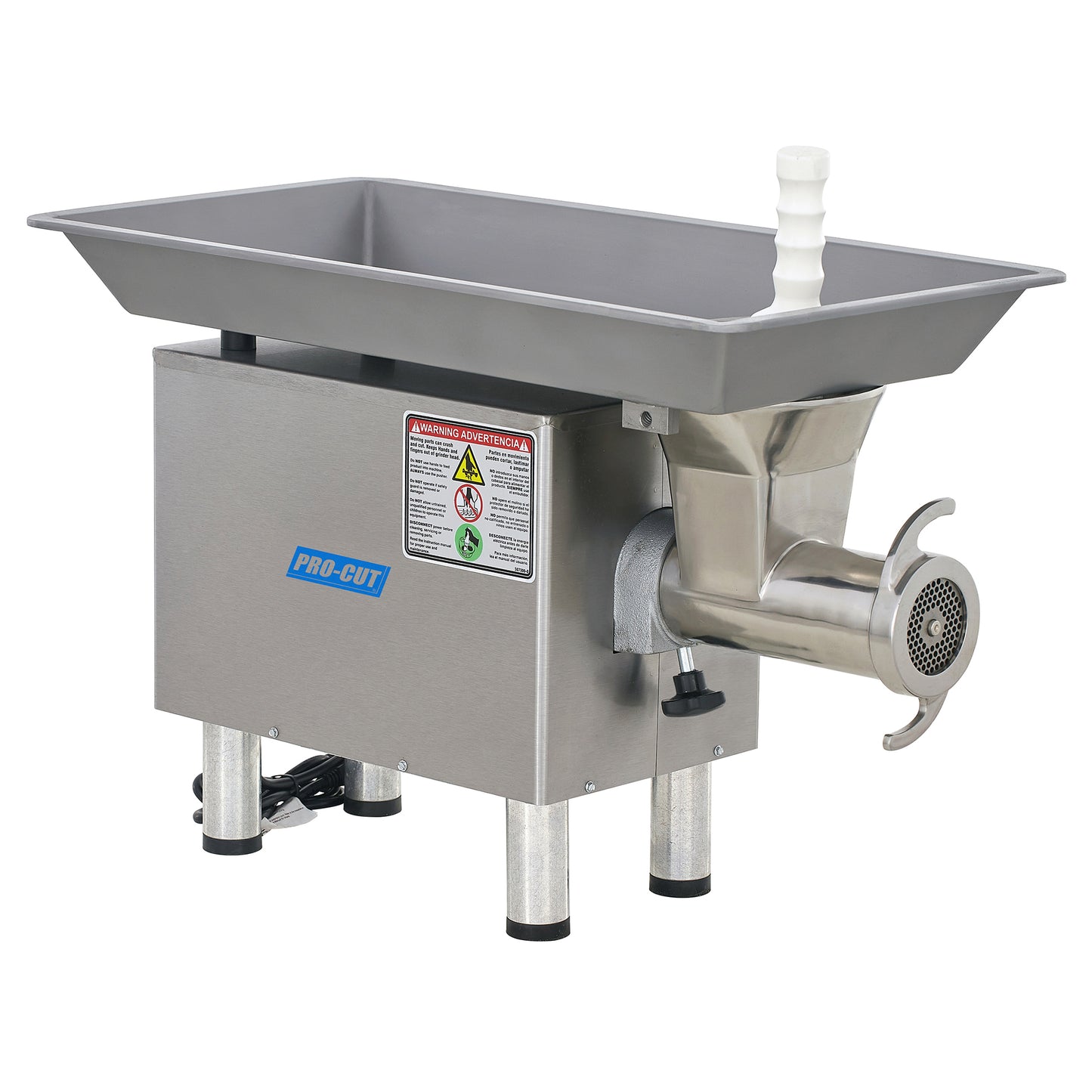 Pro-Cut KG‐22W‐XP‐SS #22 Stainless Steel Meat Grinder