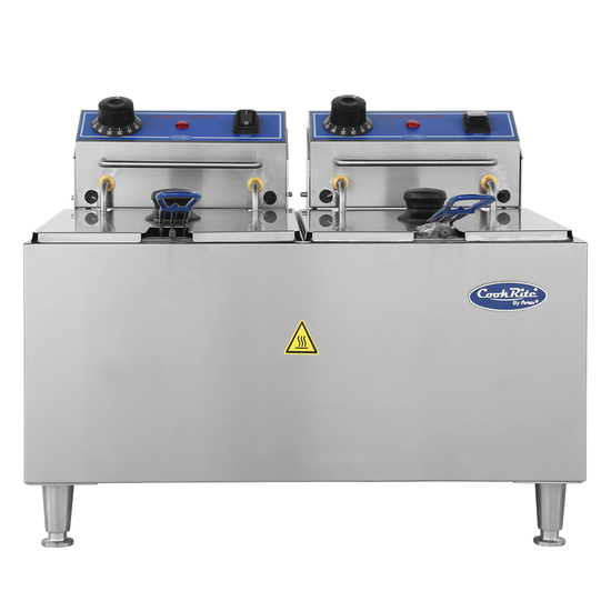 Atosa ACEF32 32lb Electric Countertop Fryer (Dual Tank) American