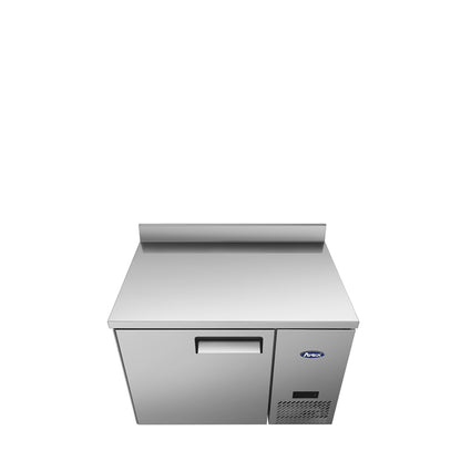 Atosa MGF44GR 44" Worktop Refrigerator w/ Backsplash, Side Mount Compressor