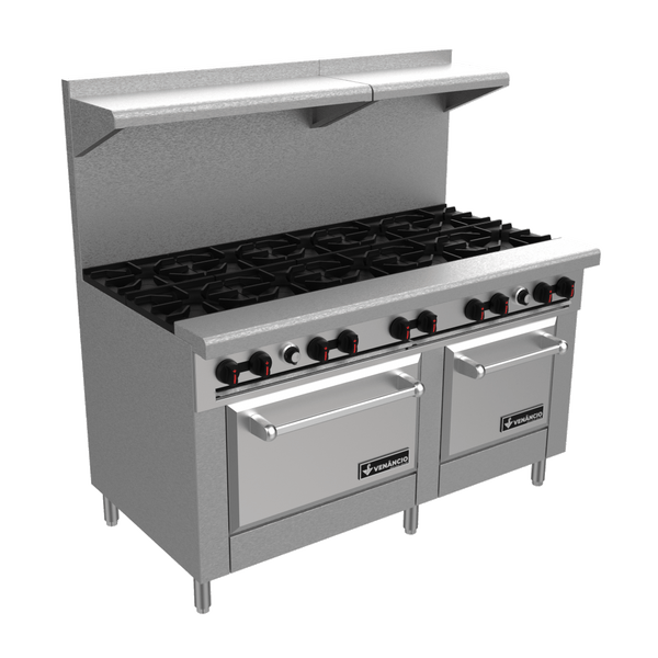 Venancio R602ST-60B Restaurant Series Elite Ranges 60″ Standard Oven ...