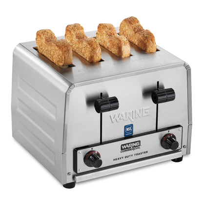 Waring WCT805B 4-Slice Heavy-Duty Commercial Toaster, 208V