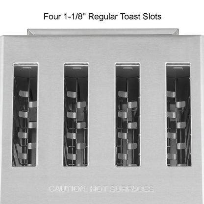 Waring WCT805B 4-Slice Heavy-Duty Commercial Toaster, 208V