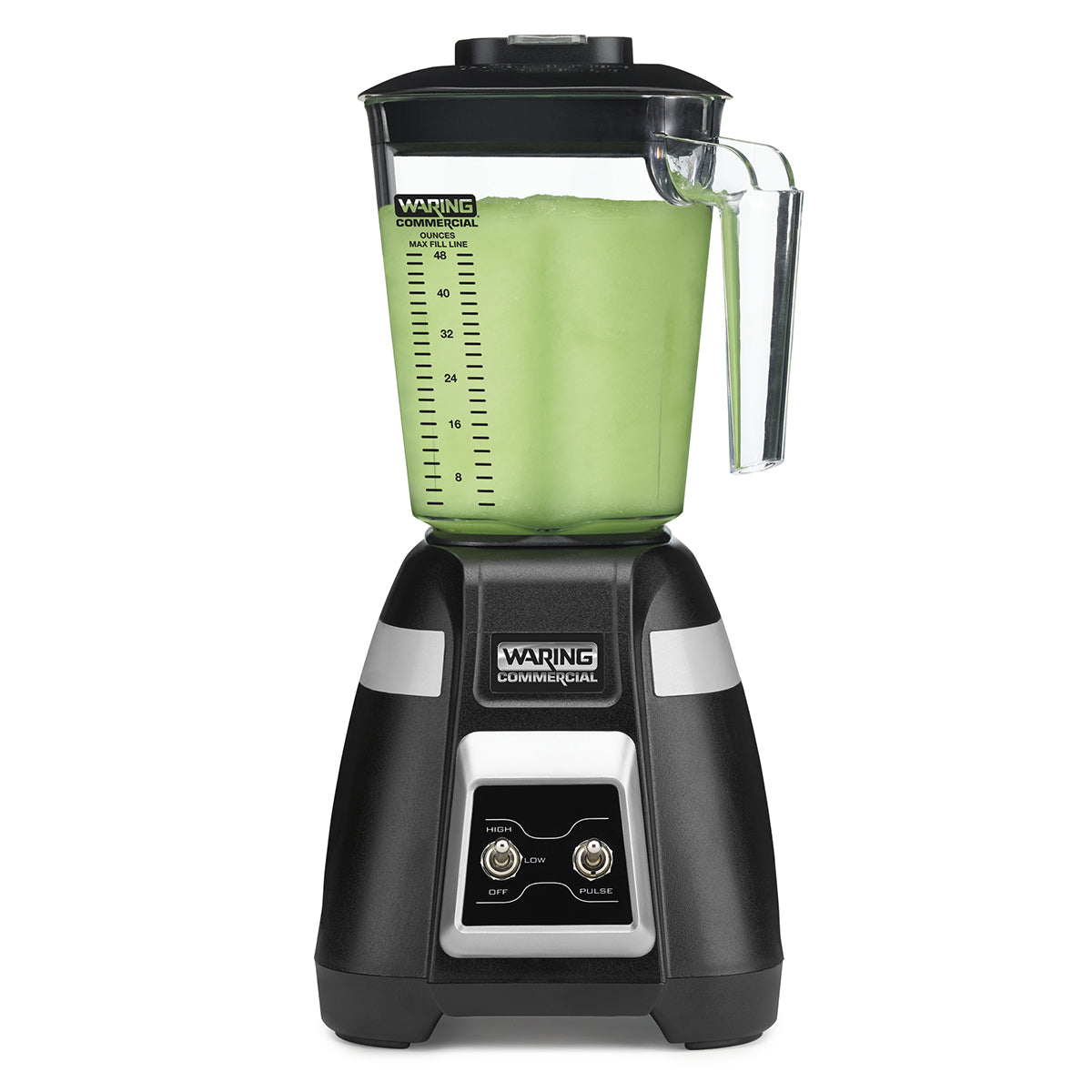 Waring BB300 1HP Bar Blender 2-Speed/PULSE w/ Toggle Switch Controls and 48 oz. Container