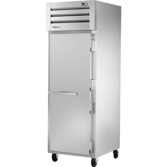 True STR1H-1S Reach-In Solid Swing Door Heated Cabinet