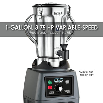 Waring CB15VSF 3.75 HP Blender, 1 Gallon, Variable Speed with Stainless Steel Container Spigot
