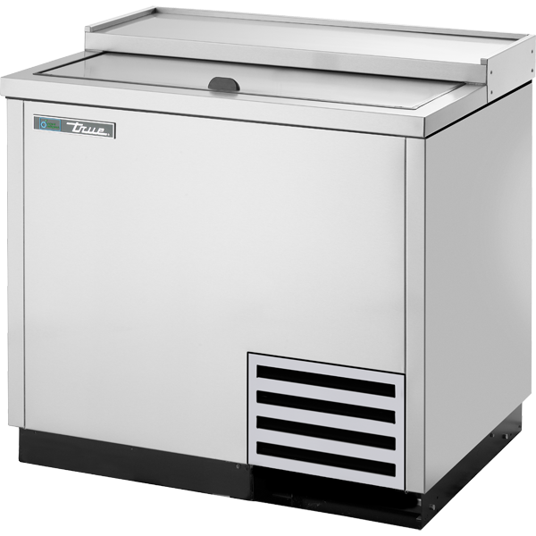 True T-36-GC-S-HC Solid Slide Lid Stainless Steel Glass and Plate Chiller/Froster