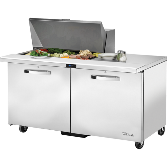 True TSSU-60-15M-B-HC~SPEC3 Mega-Top Solid Door Sandwich/Salad Unit Spec Package 3