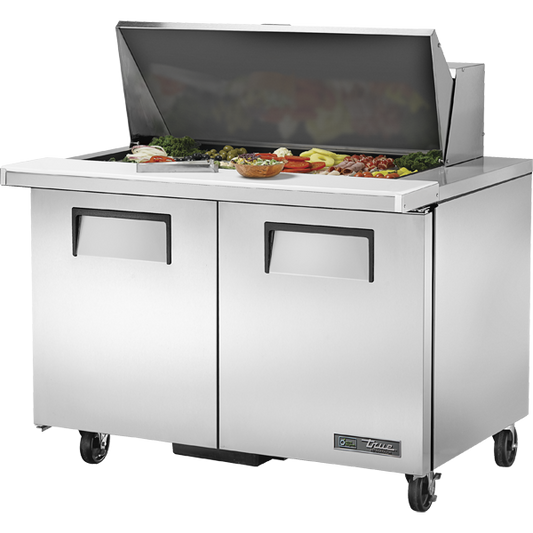 True TSSU-48-18M-B-HC Mega-Top Solid Door Sandwich/Salad Unit