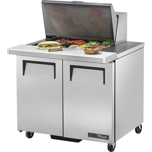 True TSSU-36-12M-B-HC Mega-Top Solid Door Sandwich/Salad Unit