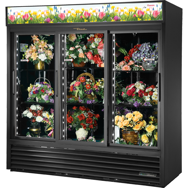 True GDM-69FC-HC-LD Glass Door Floral Case