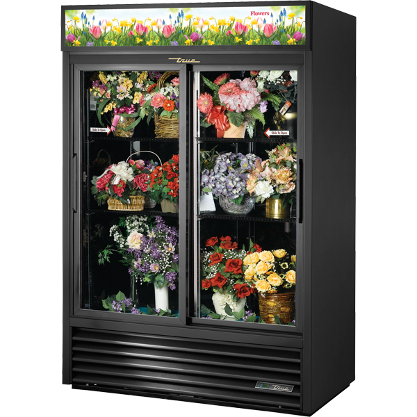 True GDM-47FC-HC-LD Glass Door Floral Case