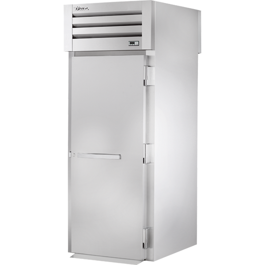 True STR1HRT89-1S-1S Roll-Thru Solid Swing Door 89" High Heated Cabinet