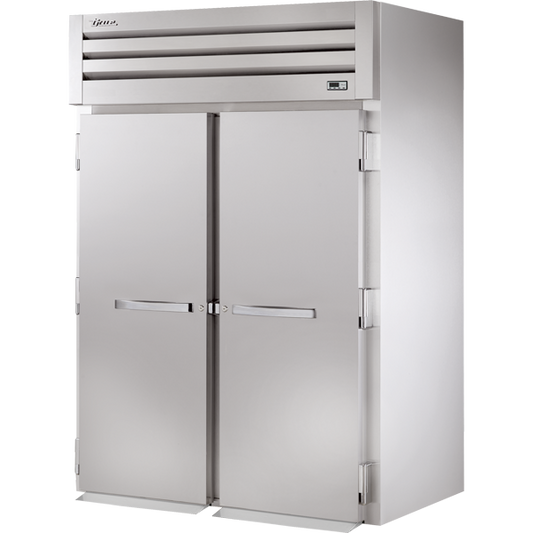 True STR2HRI-2S Roll-In Solid Swing Door Heated Cabinet