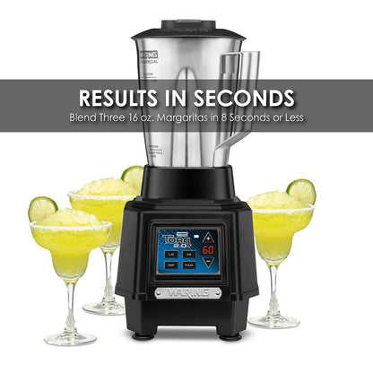 Waring TBB160S4 2 HP Blender, Electronic Keypad & 60-Second Timer, with 48 oz. Stainless Steel Container