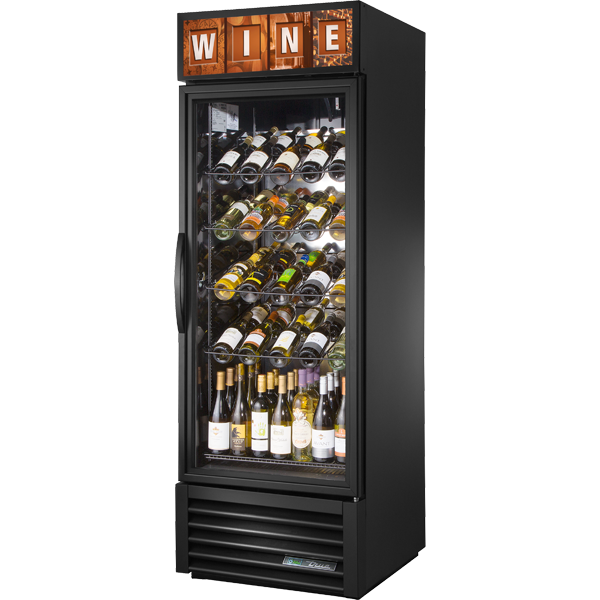 True GDM-23W-HC~TSL01 Glass Door Wine Refrigerator