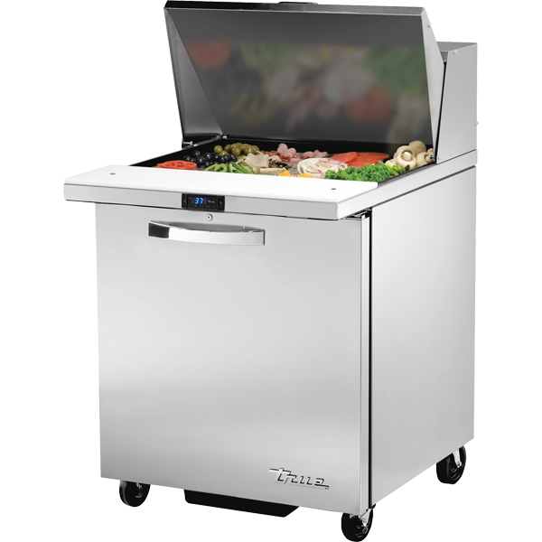 True TSSU-27-12M-C-HC~SPEC3 Mega-Top Solid Door Sandwich/Salad Unit Spec Package 3