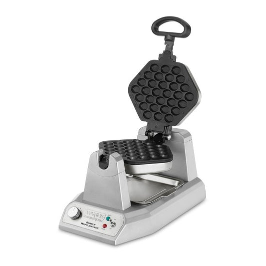 Waring WBW300X Heavy-Duty Bubble Waffle Maker with Serviceable Plates — 120V, 1200 Watts