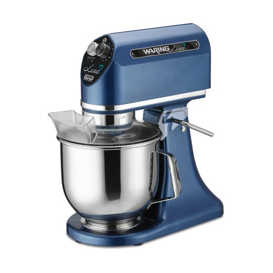 Waring WSM7L Luna 7 - 7- Quart Planetary Mixer, includes Dough Hook, Mixing Paddle & Whisk