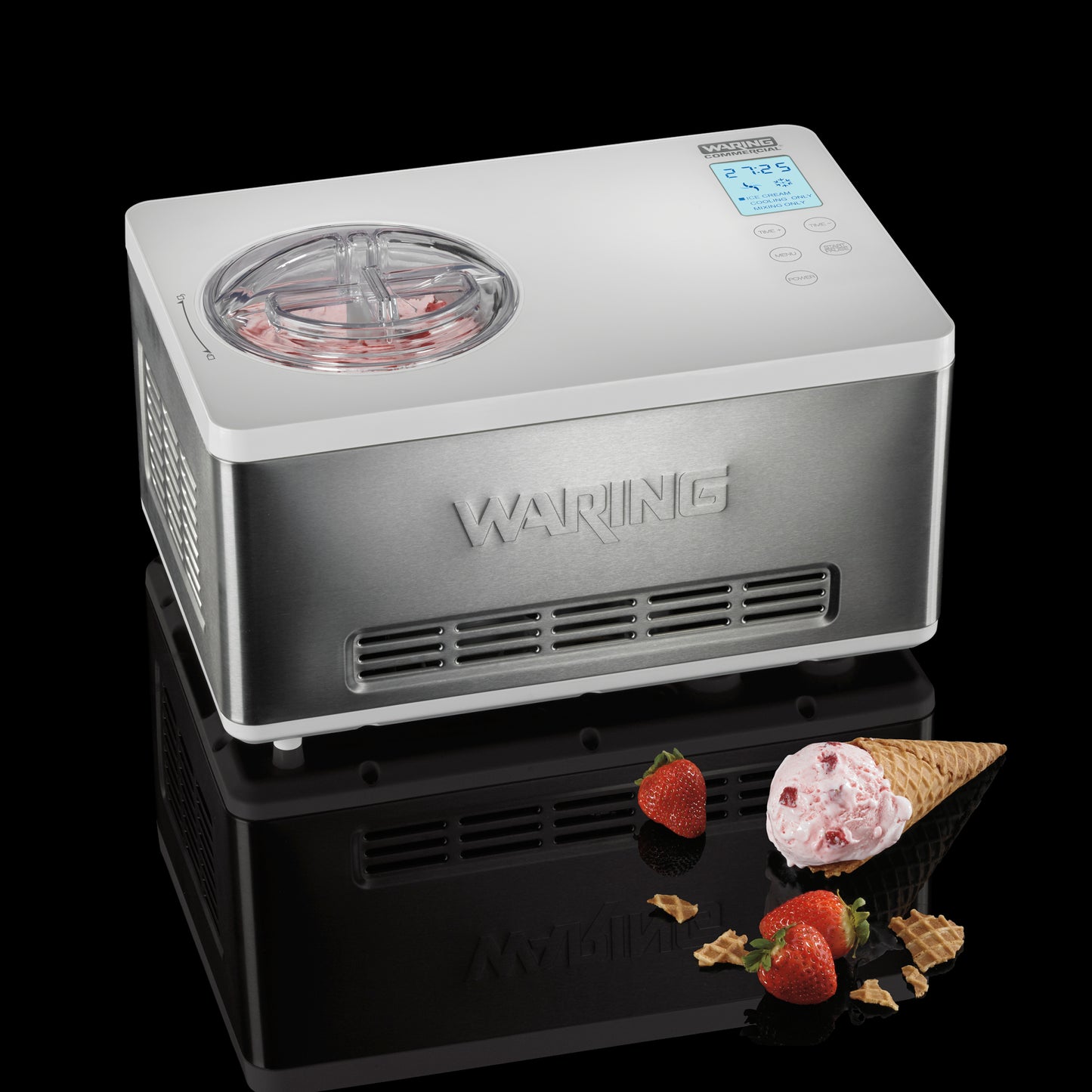 Waring WCIC20 2-Quart Compressor Ice Cream Maker 120V