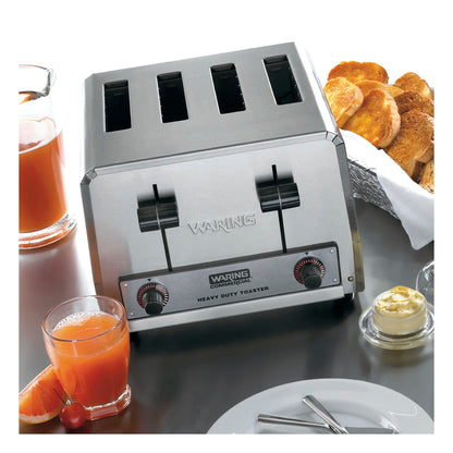 Waring WCT800RC 4-Slice Heavy-Duty Commercial Toaster, 120V, 15 Amp