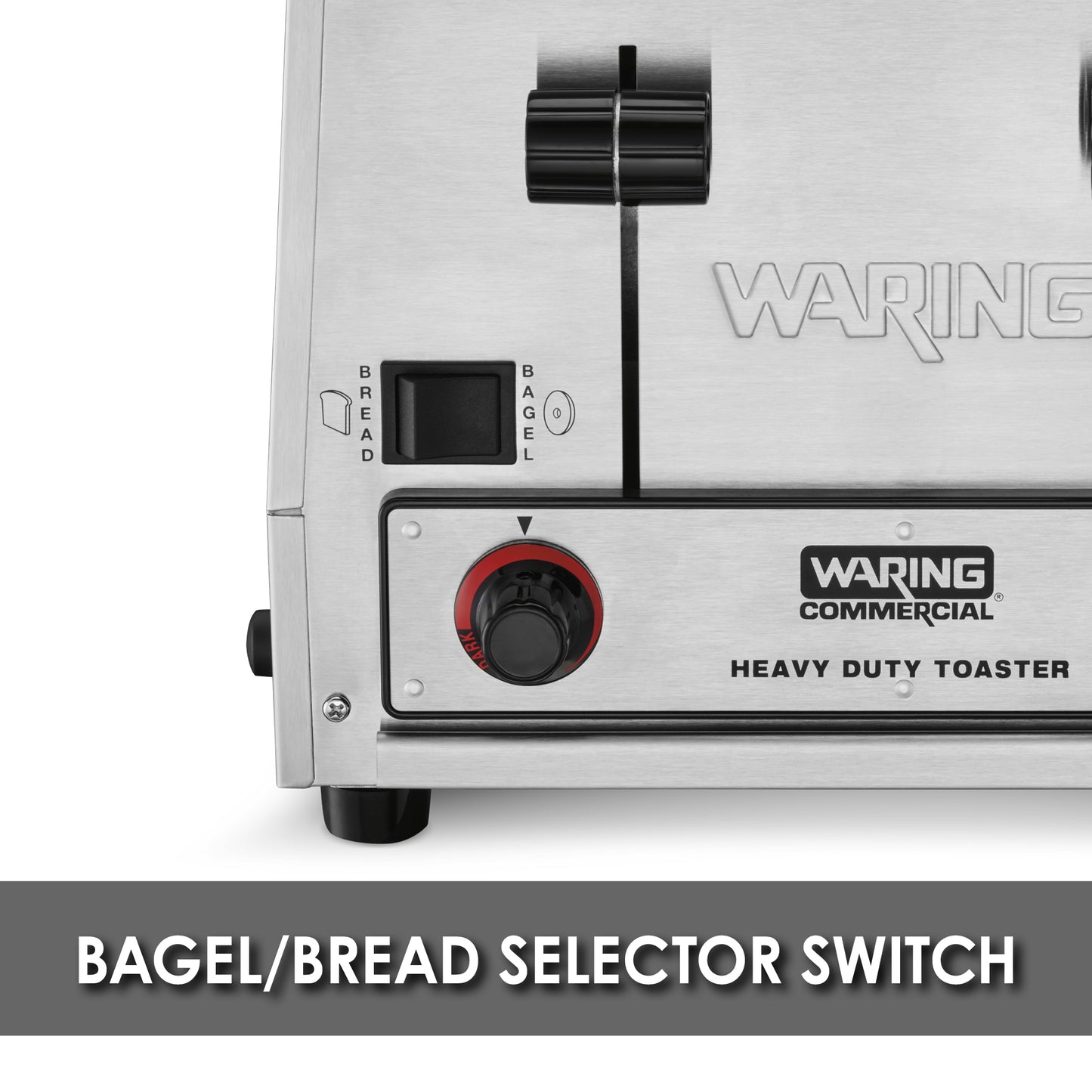 Waring WCT855 4-Slice Heavy-Duty Switchable Bagel/Toast Toaster, 240V