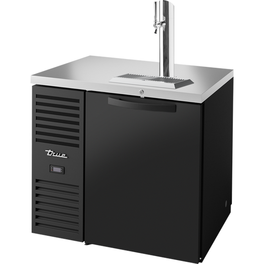 True TDR36-PTSZ1-L-B-S-S-1 Pass-Thru Single Zone Refrigerator