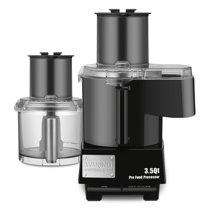 Waring WFP14SC 3.5-Qt. Combination Bowl Cutter Mixer and Continuous-Feed with LiquiLock® Seal System
