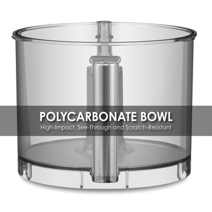 Waring WFP14SC 3.5-Qt. Combination Bowl Cutter Mixer and Continuous-Feed with LiquiLock® Seal System