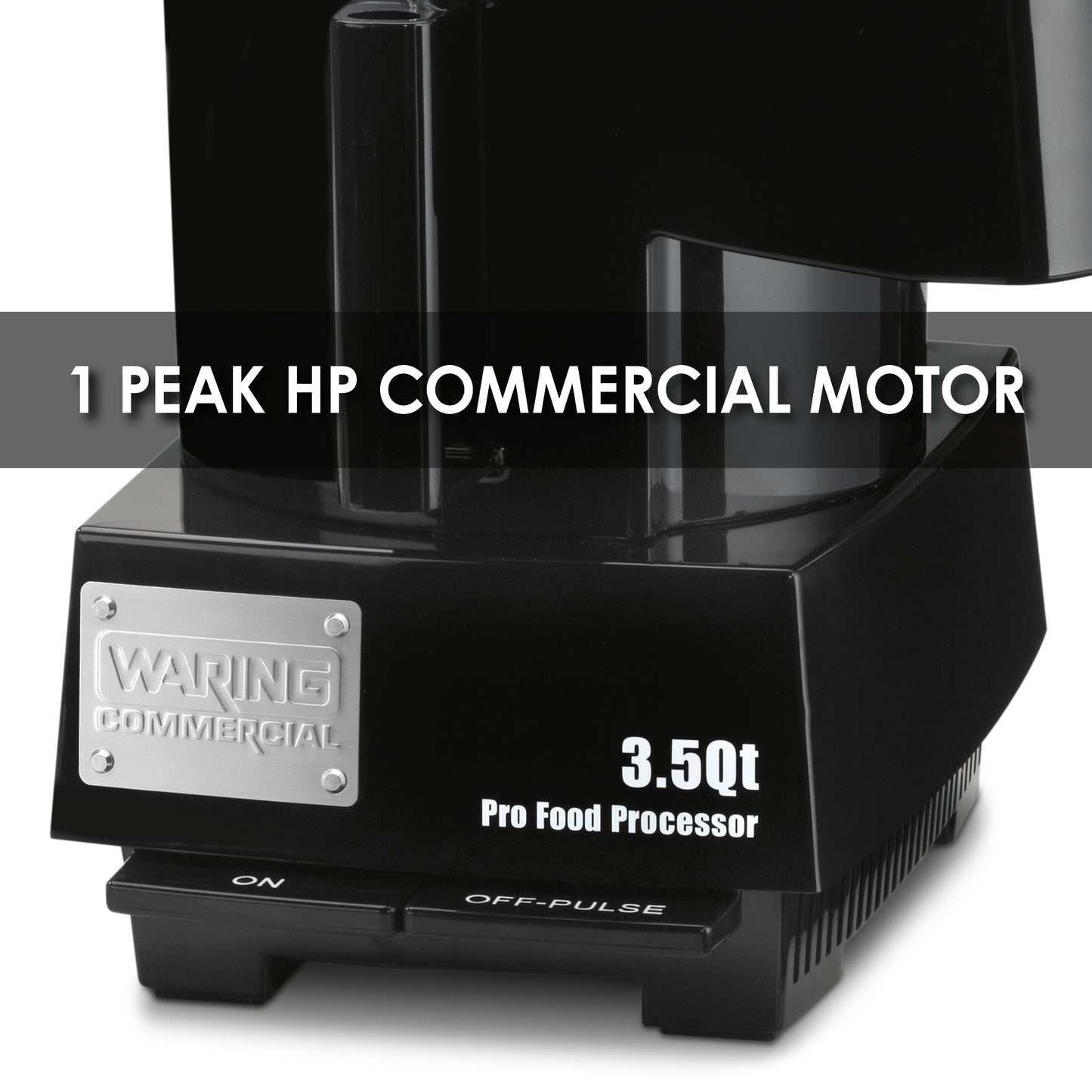 Waring WFP14SC 3.5-Qt. Combination Bowl Cutter Mixer and Continuous-Feed with LiquiLock® Seal System