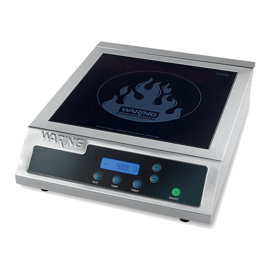 Waring WIH400 Heavy-Duty Commercial Induction Range, 120V, 1800W
