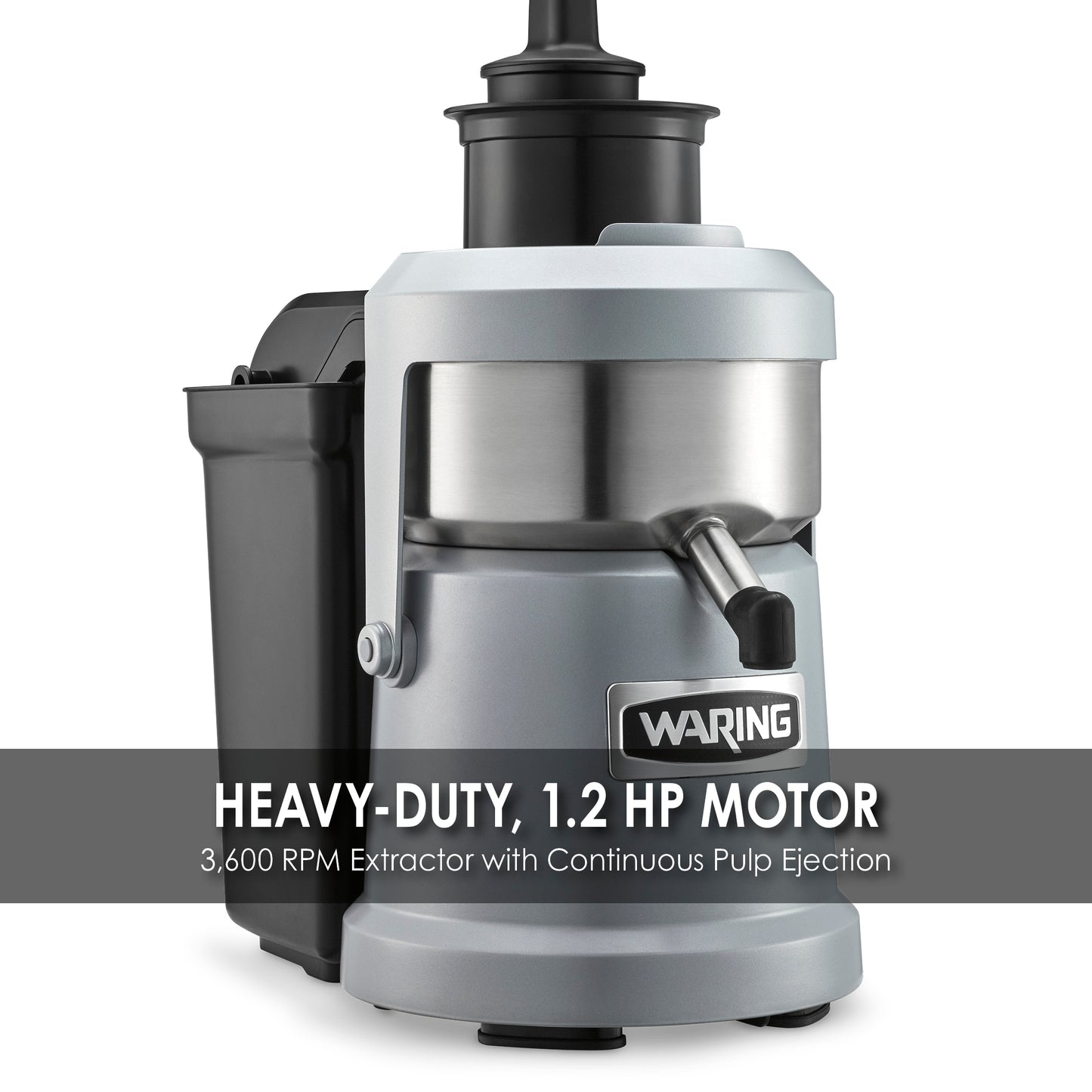 Waring WJX80X Heavy-Duty Pulp-Eject Juice Extractor