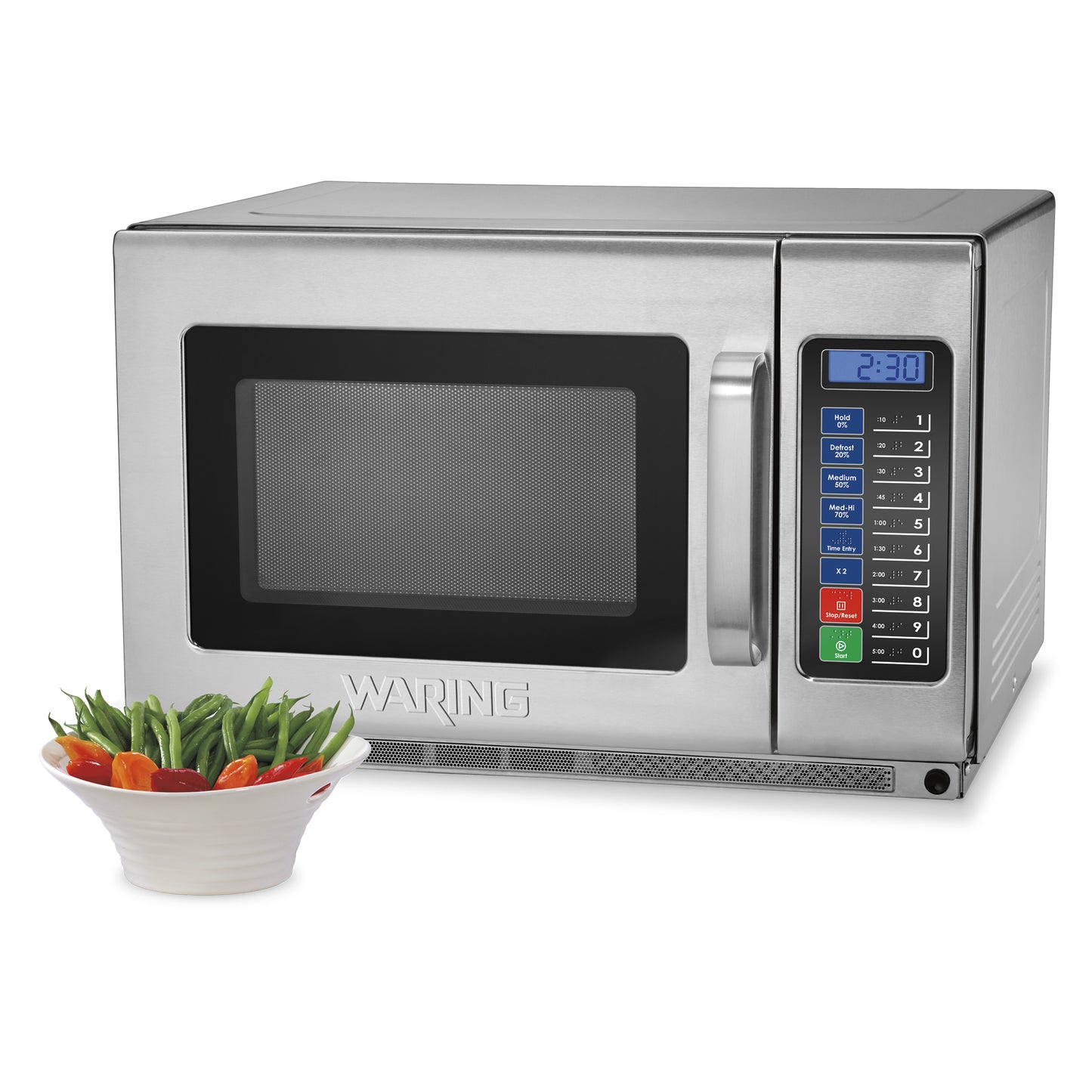 Waring WMO120 Medium-Duty Microwave Oven, .9 Cubic Feet, 120V-1000W