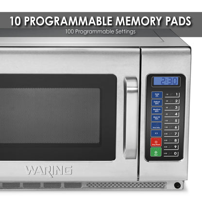 Waring WMO120 Medium-Duty Microwave Oven, .9 Cubic Feet, 120V-1000W