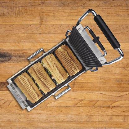 Waring WPG200 Panini Compresso™ - Slimline Panini Grill— 120V (14.5" x 7.75" cooking surface)