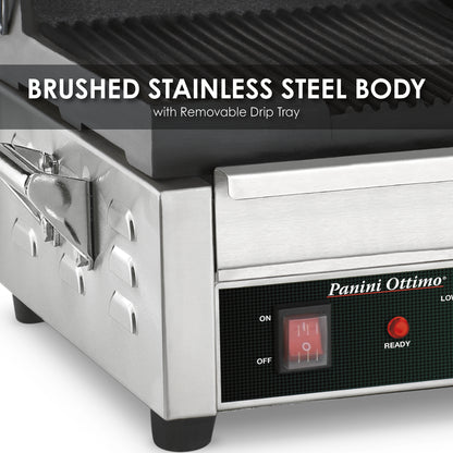 Waring WPG300 Panini Ottimo® Dual Panini Grill — 240V (17" x 9.25" cooking surface)